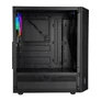 Kép 4/5 - Everest Számítógépház -  BUMPY (fekete; plexi; ATX; alsó táp; 1x120mm LED; 1xUSB3.0 + 2xUSB2.0, I/O; porszűrő)