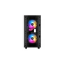 Kép 4/10 - DeepCool Számítógépház - MATREXX 40 3FS (ablakos, 3x LED ventiilátor, mATX, 1xUSB3.0, 1xUSB2.0)