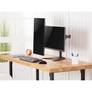 Kép 5/6 - Equip Monitor Asztali konzol - 650123 (17"-32",2 monitor,dönthető, forgatható, Max.: 2x 8kg, fekete)