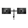 Kép 2/5 - Equip Monitor Asztali konzol - 650152 (13"-27", 2 monitor, dönthető, forgatható, állítható magasság, Max.:2x9kg, fekete)
