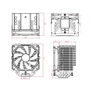 Kép 7/7 - ID-Cooling CPU Cooler - SE-226-XT BLACK (16.2-35.2dB; max 129,39 m3/h; 4Pin csatlakozó, 6 db heatpipe, 12cm, PWM,)