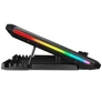 Kép 4/7 - Rampage Notebook Hűtőpad 17"-ig - AD-RC12 GAMEZONE (2*12cm venti, 100rpm, RGB LED) Fekete