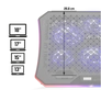 Kép 6/10 - Spirit of Gamer Notebook Hűtőpad 17"-ig - AIRBLADE 1200 RGB (18dB; max. 79 m3/h; 3x11cm+3x70cm, RGB LED, 2xUSB2.0)
