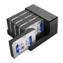 Kép 4/5 - Orico HDD/SSD Dokkoló - 6558US3-C-EU /125/ (5x 2,5"/3,5" HDD/SSD -> USB-A, Max.: 16TB, fekete)