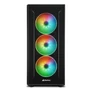 Kép 2/9 - Sharkoon Számítógépház - TG6M RGB (fekete; ATX,mATX; alsó táp; 7x120mm v.; 2xUSB3.0, 2xUSB2.0, I/O)