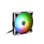 Kép 1/3 - Sharkoon Cooler 14cm - SilentStorm 140 PWM RGB Fan (34,7dB; 121,9 m3/h; 1400rpm; 3pin + 4pin csatlakozó; ház hűtésre)