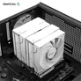 Kép 3/10 - DeepCool CPU Cooler - AK620 WH (28 dB; max, 117,21 m3/h; 4pin csatlakozó, 6 db heatpipe, 2x12cm, PWM)