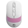 Kép 2/7 - Everest Vezeték nélküli Egér - SM-18 Pink (1600 DPI, 4gomb, optikai, fehér-rózsaszín)