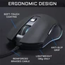 Kép 9/10 - The G-Lab Gamer Egér - KULT HELIUM (3200 DPI, 6 gomb, makro, 1,8m kábel, RGB LED, fekete)