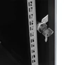 Kép 4/7 - S-Link Rackszekrény - 9U 19" fali kivitel (450x530x400mm, ablakos, Flatpack, Fekete)