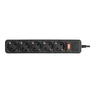 Kép 2/3 - S-Link túlfeszültségvédő - SPG3-J-5 (5 aljzat, max.4000 Watt, 306 Joule, 1,5m kábel, fekete)