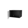 Kép 6/8 - S-Link Rackszekrény - 7U 19" fali kivitel (400x530x400mm, ablakos, Flatpack, Fekete)