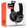 Kép 7/7 - Snopy Fejhallgató - SN-101 BONNY Grey (stereo, mikrofon, 3.5mm jack, 1m kábel, fekete-szürke)
