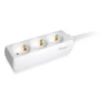 Kép 1/6 - Equip Hálózati Elosztó - 245550 (3 Schuko, Max.: 3500W, 1,5m kábel, fehér)