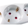 Kép 2/6 - Equip Hálózati Elosztó - 245550 (3 Schuko, Max.: 3500W, 1,5m kábel, fehér)