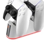 Kép 2/7 - Rampage Gamepad töltő - RP-PS5 (dokkoló 2x PS5 kontroller töltéséhez, fehér)