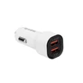 Kép 2/6 - S-Link Autós töltő - SL-EC30M (2db USB, 5V/2.4A/3,4A, 17W, Micro usb, 100cm adat+töltőkábel, fehér)