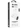 Kép 5/6 - S-Link Autós töltő - SL-EC30M (2db USB, 5V/2.4A/3,4A, 17W, Micro usb, 100cm adat+töltőkábel, fehér)