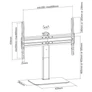 Kép 8/8 - Equip TV/Monitor állvány - 650612 (37"-70", állítható magasság, forgatható, Max.:40kg, fekete)