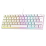 Kép 4/7 - Rampage Billentyűzet - PLOWER K60 White US (Vezetékes, Mechanikus, Blue switch, angol, fehér, RGB LED)