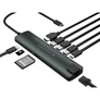 Kép 3/5 - Conceptronic Notebook Dokkoló - DONN06G (USB-C to HDMI+USB-C PD:60W+USB-A+SD/TF+RJ-45, fekete)