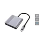 Kép 1/6 - Conceptronic Notebook Dokkoló - DONN13G (USB-C to 2xHDMI+USB-C PD:100W+USB-A, ezüst)