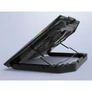 Kép 2/5 - Conceptronic Notebook Hűtőpad 17"-ig - THYIA02B (USB, 2x12,5cm, LCD kijelző, állítható magasság, csúszásmentes, fekete)