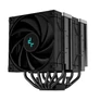 Kép 2/10 - DeepCool CPU Cooler - AK620 ZERO DARK (28 dB; max, 117,21 m3/h; 4pin csatlakozó, 6 db heatpipe, 2x12cm, PWM)