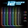 Kép 4/10 - Spirit of Gamer Egérpad - Darkskull RGB Mouse Pad XXXL (RGB háttérvilágítás, USB Hub, 900 x 400 x 4mm; fekete)
