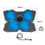Kép 5/7 - Spirit of Gamer Notebook Hűtőpad 17"-ig - AIRBLADE 500 RGB (25dB; 4x12cm, RGB, 2xUSB2.0)