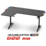 Kép 1/10 - Spirit of Gamer Gamer Asztal - Headquarter 600 L (MDF lap, fém lábak, fekete, RGB LED háttérvilágítás, 140 x 60 x 75cm)