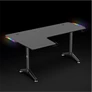 Kép 3/10 - Spirit of Gamer Gamer Asztal - Headquarter 600 L (MDF lap, fém lábak, fekete, RGB LED háttérvilágítás, 140 x 60 x 75cm)