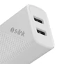 Kép 5/8 - S-Link Hálózati töltő - SL-EC50L (2db USB, 5V/3A, 12W, Gyorstöltés, Lightning, 100cm adat+töltőkábel, fehér)