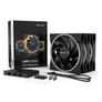 Kép 6/6 - Be Quiet! Cooler 14cm - LIGHT WINGS 140mm PWM high-speed Triple-Pack (RGB, 2200rpm, 31dB, fekete)