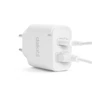Kép 2/3 - Delight Telefon töltő  - 1db Type-C + 1db USB PD20W gyorstöltéssel, Fehér