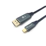 Kép 1/8 - Equip Kábel - 133422 (USB-C to DisplayPort, apa/apa, 8K/60Hz, aluminium burkolat, 2m)