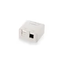 Kép 1/3 - Equip Keystone Fali aljzat - 125122 (2 port, Cat5e/Cat6/Cat6A, árnyékolatlan, porvédő, fehér)