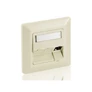 Kép 1/3 - Equip Keystone Fali aljzat - 760304 (3 port, Cat6, UTP, fehér)