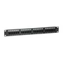 Kép 1/7 - Equip Patch panel - 235325 (24 port, Cat5e, 1U, árnyékolatlan, fekete)