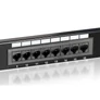 Kép 4/5 - Equip Patch panel - 235316 (16 port, Cat5e, 1U, árnyékolatlan, fekete)