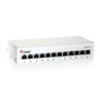 Kép 1/6 - Equip Asztali patch panel - 227362 (12 port, Cat6, árnyékolt, szürke)