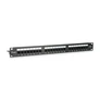Kép 1/7 - Equip Patch panel - 135425 (24 port, Cat6, árnyékolatlan, fekete)
