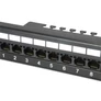Kép 3/7 - Equip Patch panel - 135425 (24 port, Cat6, árnyékolatlan, fekete)