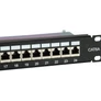 Kép 4/5 - Equip Patch panel - 326625 (24 port, Cat6A, 1U, árnyékolt, fekete)