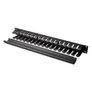 Kép 3/6 - Equip Rackszekrény kiegészítő - 327313 (Kábel rendező panel, fekete)