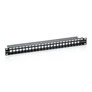 Kép 1/6 - Equip Keystone Patch Panel - 769124 (24 port, 1U, árnyékolatlan, fekete)