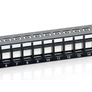 Kép 3/6 - Equip Keystone Patch Panel - 769124 (24 port, 1U, árnyékolatlan, fekete)