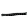 Kép 1/6 - Equip Hálózati Elosztó - 333292 (Schuko, 9 Schuko, Rack 1U, 1,8m kábel, aluminium, fekete)