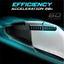Kép 7/10 - Spirit of Gamer Egér - PRO-M5 Arctic (Optikai, 12800DPI, 1000Hz, 8 gomb, harisnyázott kábel, fehér)