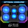Kép 3/10 - Spirit of Gamer Notebook Hűtőpad 17"-ig - AIRBLADE 700 RGB (29dB; max. 180 m3/h; 4x10cm+2x7cm, RGB LED, 2xUSB2.0)